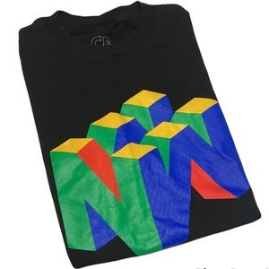 Cake Face Clothing Nintendo 64 Primary Northwest Black Cotton Medium T-Shirt